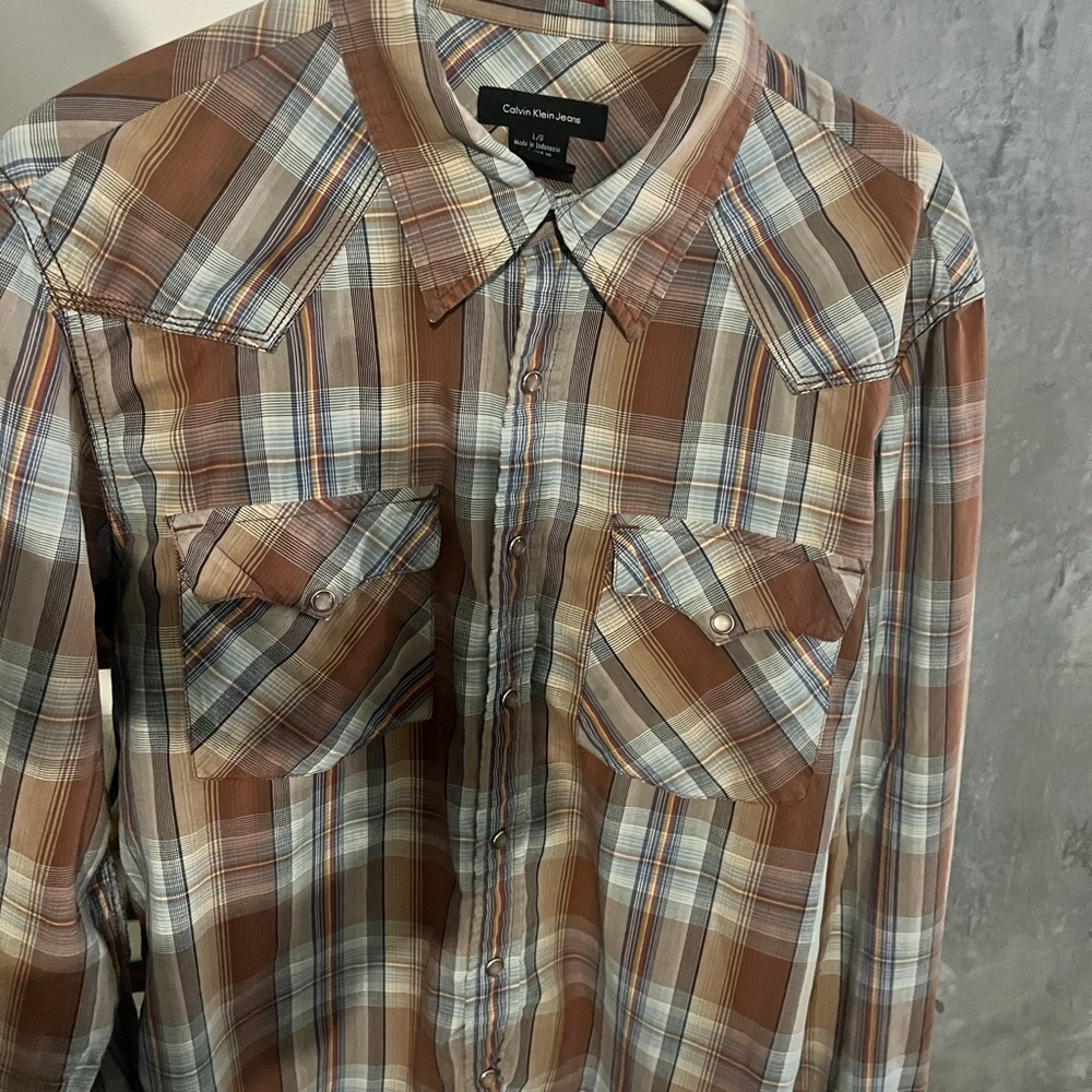 Calvin Klein Jeans Multicolor Plaid Shirt